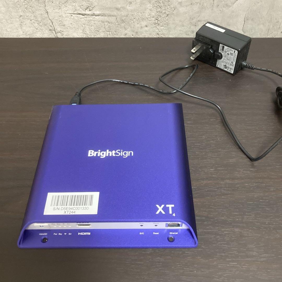 【美品】BrightSign XT244 デジタルサイネージプレーヤー XT4 BrightSign XT244 Media Player – Amped Digital