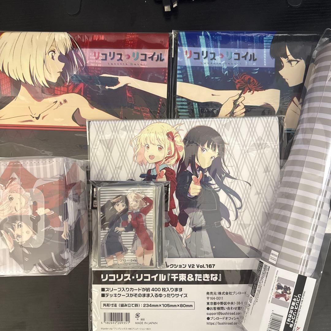 リコリスリコイル　プレイマット　デッキケース　ストレイジボックス　スリーブセット Amazon.co.jp: ZLCA カードデッキボックス プレイマット付き MTG TCG用